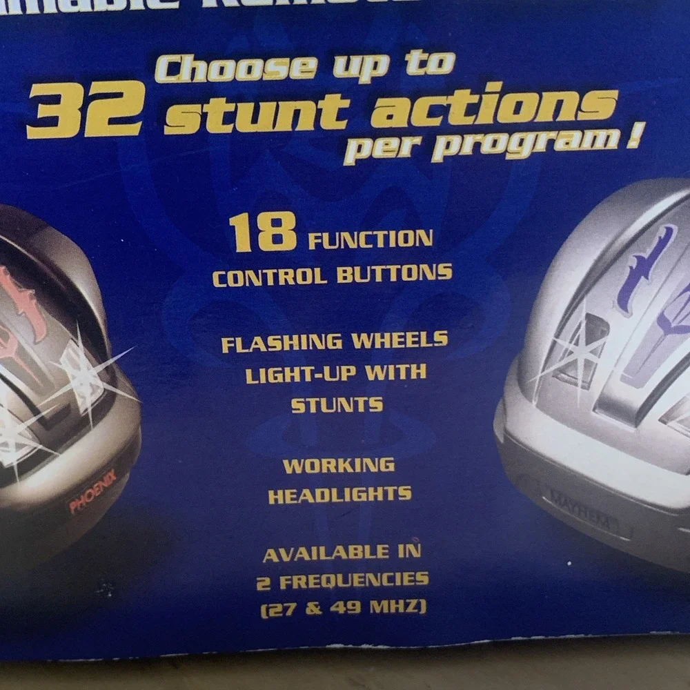 Vintage Programmerz Programmable Radio Control Stunt Car 32 Stunts New In Box